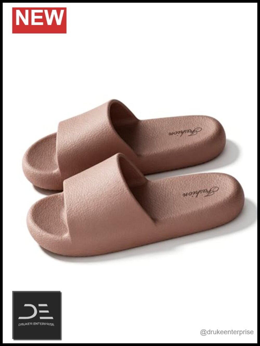 Cushioned Slides House Slippers for Women, Non-Slip Pool Bath Shower Shoes Soft